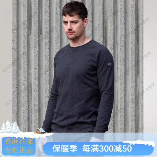 Arc'teryx (ARC TERYX) ly25890 Henry long-sleeved sweater men's official flagship authentic litch eather/water wave gray XL