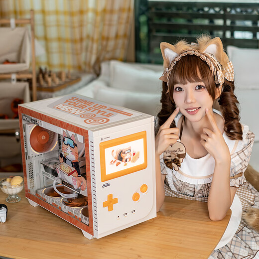 Colorful i5 14600KF/RTX 5060TI/5070TI 5080 graphics card Orange Shadow Orange Orange Cat customized game live broadcast design computer host desktop assembly machine with two 12490F丨16G丨1TB丨5060TI