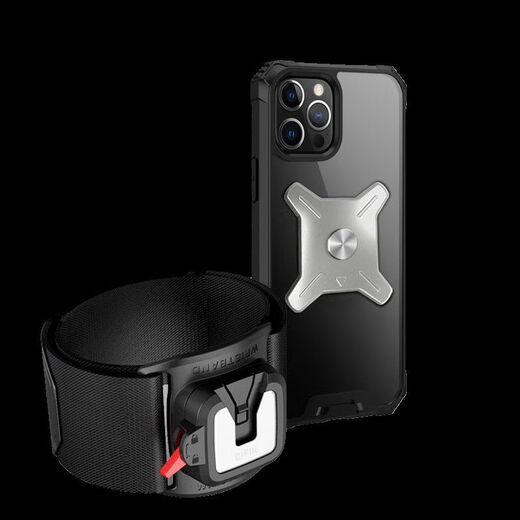 Yusenyi Metal Detachable 360 Degree Rotating Mobile Phone Bag Wrist Strap for Driving Cycling Takeaway Arm Case Electric Folding Bike Bracket Metal Detachable Wristband