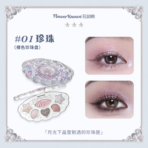 Flower Knowledge New Year’s Gift Makeup Set Perfume Gift Box Blush Gift for Girlfriend and Wife’s Birthday Xueluo Qizhen