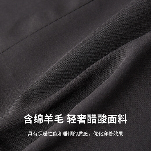 Shanshan (FIRS) autumn men's suit jacket with wool, brushed thickening, warm and smooth texture, light luxury business casual single suit