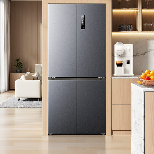 Meiling Wuyou embedded 510L cross-door refrigerator ultra-thin embedded bottom cooling dual system first-level energy-saving active sterilization and deodorization mysterious gray BCD-510WSP9CZX national subsidy