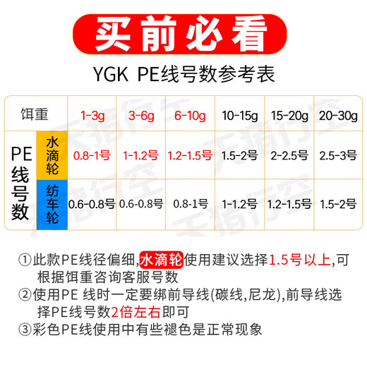 YGK Japan imported PE line 8-piece Luya special long-range strong horse fish line Tianzhu Xingkong PE line main line colorful X8PE line (200 meters) No. 1