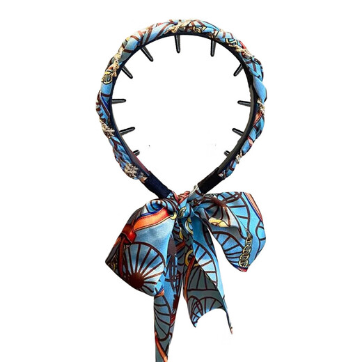 Front and back retro palace headbands, versatile headbands for women when going out, flowery streamers, tooth comb, wavy high skull headbands, two random packs