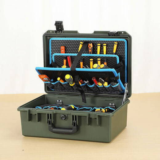 ALUBOX Belt Bag Trolley Toolbox Industrial Grade Portable Trolley Car Wear-Resistant Repair and Installation 516 Trolley-Green Four-Layer Tool Board