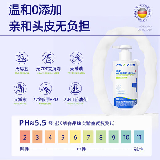 Warrenson Medical Anti-itching, Anti-Dandruff, Folliculitis Shampoo, Scalp Seborrheic Dermatitis Special Fungus Control Drug Administration Certification