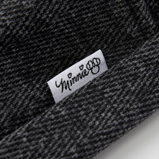 Disney Children's Autumn and Winter Wide Leg Pants Girls' Straight Pants Plus Velvet Thickened Women's Pants PBZPL3146 Dark Gray 160