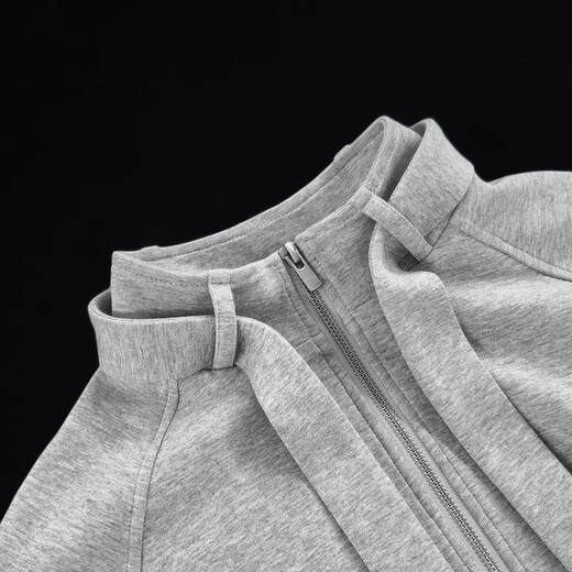 MEIYANG streamer suit, temperature-locking air layer stand-up collar, detachable streamer top, casual pants, fashion slimming autumn new style, light gray (regular version) L