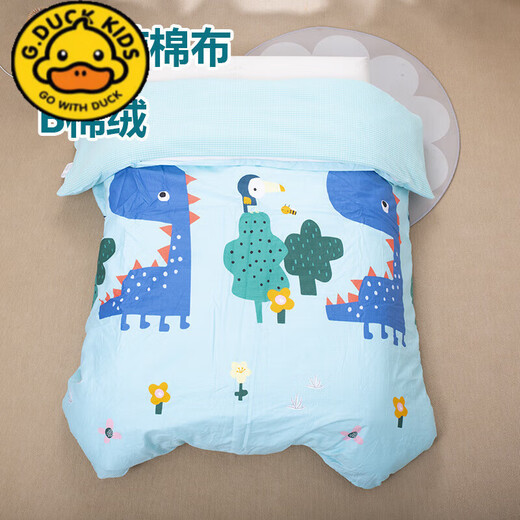 G.DUCKKIDS children's A side plush B side pure cotton quilt cover single piece baby bag quilt cover kindergarten mattress cover mattress cover student custom-made frog prince a side pure cotton + b side velvet 120x150 cm - quilt cover
