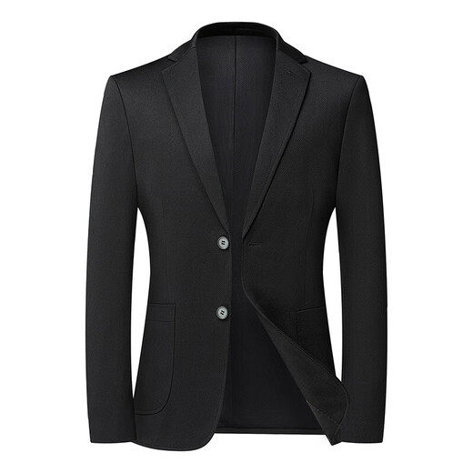 BOSS Men's Lightweight Black Suit 2025 New Spring High-end Men's Business Casual Suit Jacket Black M 170 Suitable for 100-125 Jin Jin equals 0.5 kg