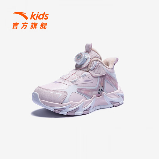 ANTA (ANTA) children's cotton shoes for girls Dengfeng 3 spring new leather surface water-repellent knob buckle snow boots 322549975N clear gouache/Anta white-1 31 foot length about 19.5cm