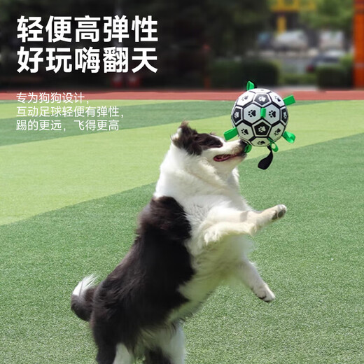 Huanpet.com Pet Dog Toy Football Bite-resistant Molar Ball Puppy Border Collie Bichon Golden Retriever Large Self-Playing Boredom Relief Artifact
