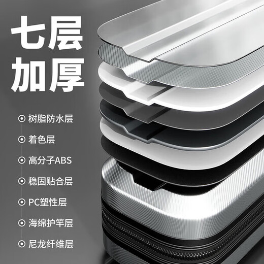 DEATKN German new hard-shell fishing rod bag waterproof rod bag multi-functional rod box fishing gear bag rod bag umbrella bag all-in-one special fishing new black small size 127*7*7cm plus hard guard rod