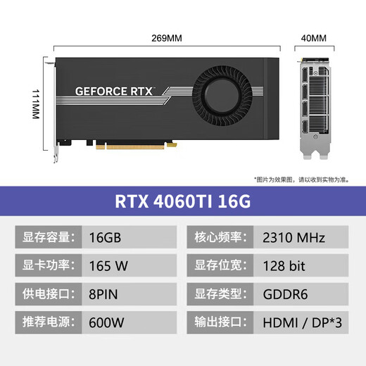 NVIDIA RTX3060/3080/3090/4060TI new customized turbine AI deep learning large model professional graphics card new RTX4060Ti 16G turbine