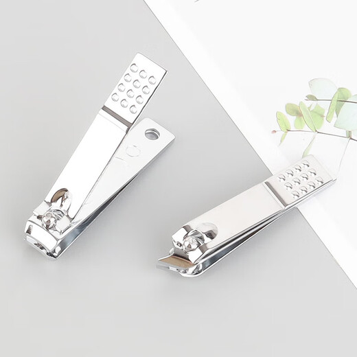 Checkered nail clipper manicure tool single nail clipper high carbon steel flat bevel nail clipper household large flat clipper 1 piece nail clipper