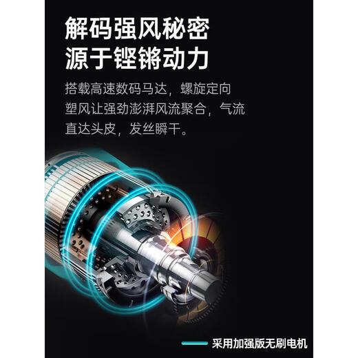 Leifen upgraded version National 3C certification丨5 billion negative ion hair care official flagship high-speed hair care negative ion hair dryer for home use 2025 Leifen leafless hair dryer bright purple-five nozzles 3.3+ hanger