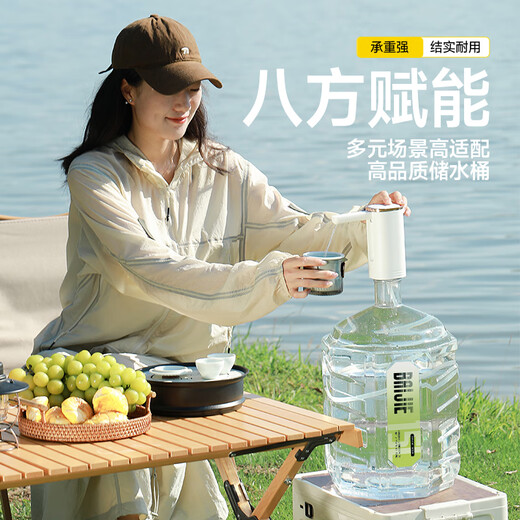 Bucket Food Grade Water Storage Bucket Portable Pure Water Bucket Large Capacity Outdoor Plastic Tea Bucket Drinking Bucket Mineral Water Large Bucket Storage Bucket 7.5L Octagonal Bucket Food Grade PC Brand New Material Thickened Material | Anti-roll Barrel Body