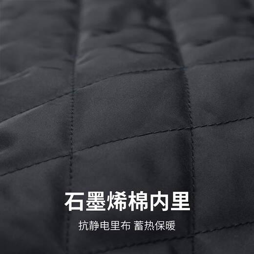 Septwolves quilted waterproof graphene lapel jacket men's 2025 winter new warm cotton thick jacket 101 (Navy Blue) L 170/88A