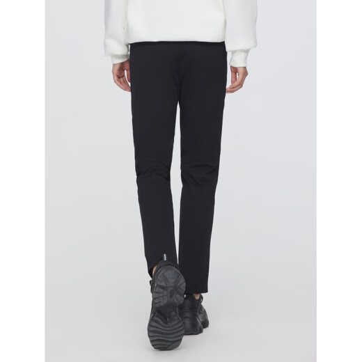 Bosideng Down Pants Women's Winter Outerwear Black Fashion Workwear Versatile Slim Women's Pants Black 8056-New Elastic Waist 5XL 195