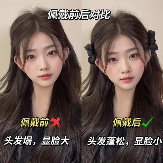 Princess head black bow small clip female hairpin elf ear bangs clip hairpin behind the ear side clip headdress main picture black bow 1 pair