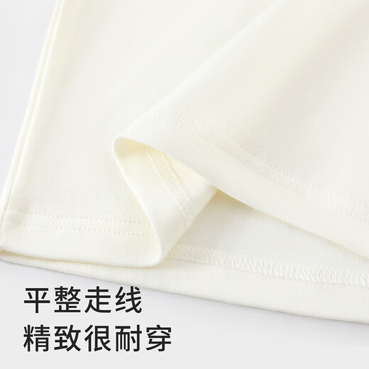 巴帝巴帝秋冬款婴幼儿童纯棉秋衣秋裤睡衣家居服套装 粉 蝴蝶结小狗 100