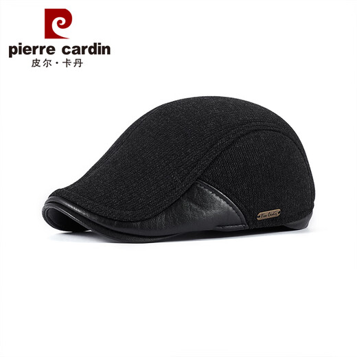 Pierre Cardin beret art hat for men in winter plus velvet to keep warm, with ear protection hat as a birthday gift for dad in a gift box
