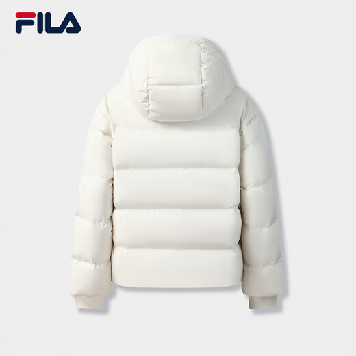 FILA Official RGB Down Women's Down Jacket 2025 Winter Far Infrared Heating Bread Jacket Hooded Warm Jacket