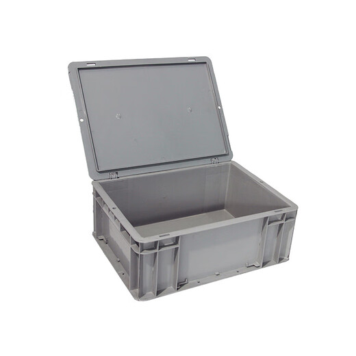 JINLI Boîte de chiffre d'affaires standard européenne UE 300 * 200 * 120 / sans couvercle boîte logistique épaisse grise boîte de pièces automobiles boîte de stockage et d'organisation industrielle boîte en plastique