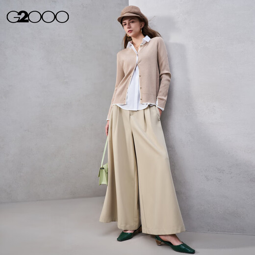 G2000 Modal elastic/same style in shopping malls, women's 2025 autumn and winter comfortable business commuting long-sleeved shirt