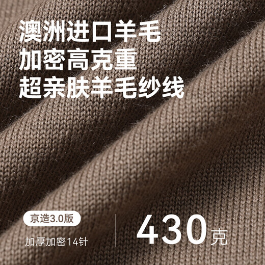 Made in Tokyo, machine washable woolen sweater, sweater, sweater, men's round neck 25 autumn and winter new coat, gray L