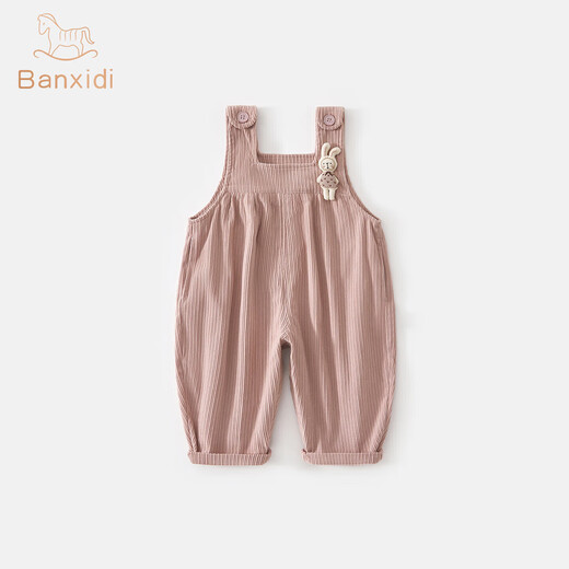 Banxidi Girls' Pants Spring and Autumn 2025 New Style Baby Casual Pants Children's Clothing Corduroy Children's Overalls Autumn Clothing