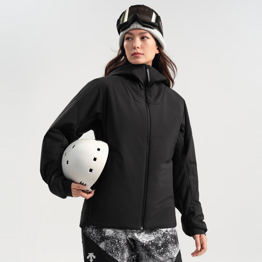 DESCENTE Desante SNOWBOARD series of cotton-padded clothes for men and women BK-black L (175/96A)