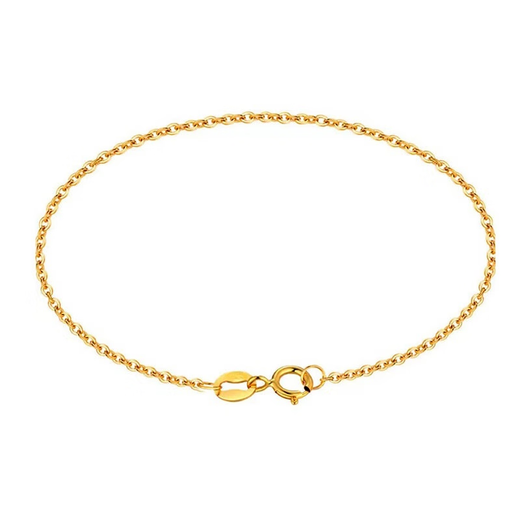 Junbu AU750 gold bracelet 18k gold bracelet for women platinum k gold imitation gold chain fine gold O-shaped hand ornament adjustment chain gold O-shaped bracelet 18k flash o bracelet yellow
