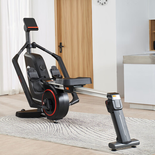 SUNNY American sculls rowing machine home magnetically controlled intelligent silent foldable rowing machine indoor sports fitness equipment shoulder and neck exercise | free training courses | self-installation