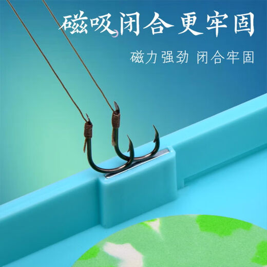 Multifunctional extended float box main line box two-in-one set fish float special box large capacity float fishing gear yellow and black 62cm main line fish float two-in-one box + 6 floats