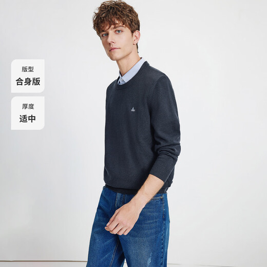 Navigare Italian small sailing ship 25 autumn and winter new men's fake two-piece sweater with shirt collar sweater 1144015303