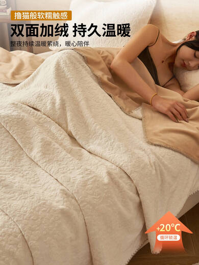 Fantasy double-layer thickened milk plush blanket, office nap blanket, air-conditioned quilt, sofa blanket for bed, universal for all seasons, Antarctic national brand, genuine guarantee, ready-made, 33-day free trial, 100*150cm children's blanket