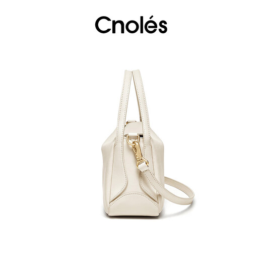 Cnoles Yunting bag women's 2025 latest model cowhide women's crossbody bag niche high-end white bag