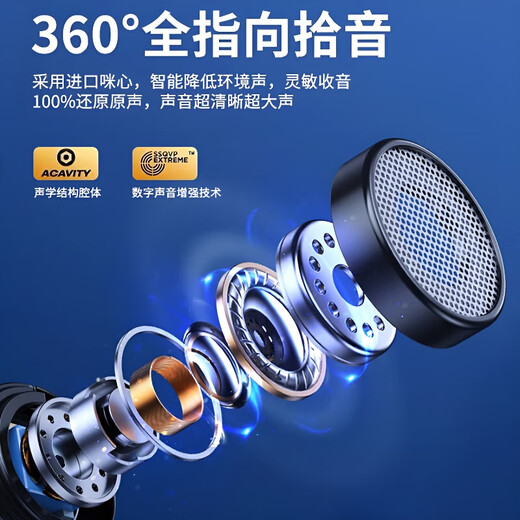 XVVMI Microphone Best-Selling List TOP Wireless Lavalier Microphone Live Broadcast One-to-Two Noise Reduction Microphone Computer Karaoke Interview Special Amplification Equipment Fashionable (One-to-Two) Type-C Interface Android and Apple 15 HIFI Level Sound Quality