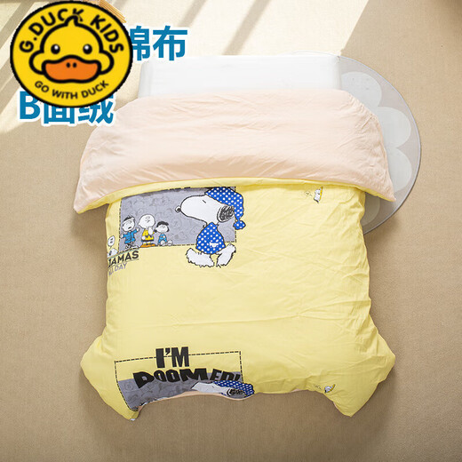 G.DUCKKIDS children's A side plush B side pure cotton quilt cover single piece baby bag quilt cover kindergarten mattress cover mattress cover student custom-made frog prince a side pure cotton + b side velvet 120x150 cm - quilt cover