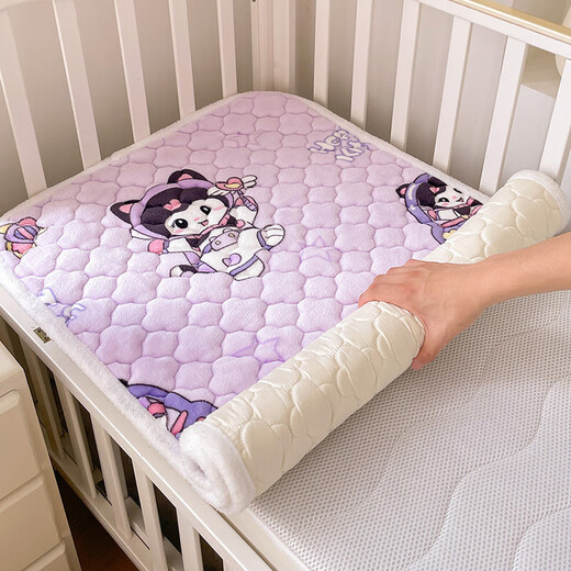 Kindergarten mattress milk velvet thickened quilted sheet mattress Class A children's baby nursery baby mattress mattress Sweet Star Class A standard soft quilted 60*120cm (recommended size for kindergarten)