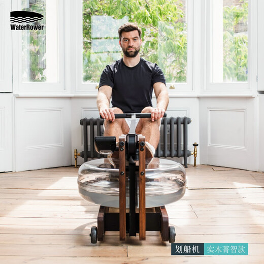 WaterRower rowing machine water resistance rowing machine home aerobic fitness equipment double-track solid wood imported Jingzhi model walnut wood with LOGO Jingzhi model