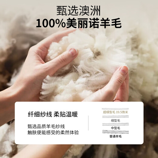 EMZ Ordos pure wool autumn and winter new men's fashion casual zipper lapel woolen jacket blue black XL 180/100A