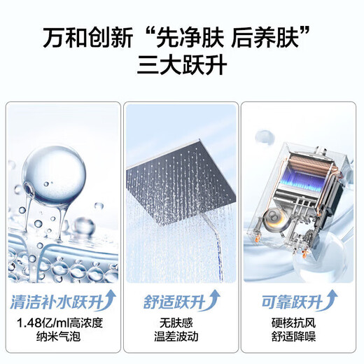 Wanhe Sleep Wash V9P Series Nano Bubble Wash First Class Energy Saving Super First Class Silent Lower DC Frequency Converter Fan 16L Natural Gas Water Heater Trade-In 16L Sleep Wash V9P ULTRA|Bubble Wash-Zero Cold Water Version