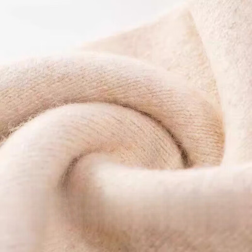 KING DEER Ordos City 100 Pure Cashmere Pants Men's Cashmere Thickened Bottoming Warm Pants Winter Women's Slim Wool Pants Men's Thin Beige 2XL