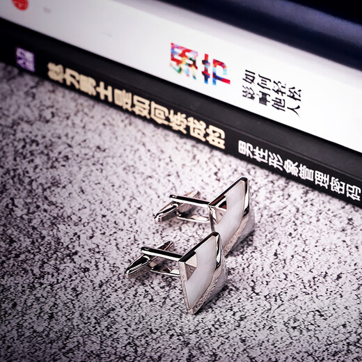 KFLK men's cufflinks, French cuff nails, shirt metal cuff nails, high-end shirt buttons, business gift cuff buttons, white