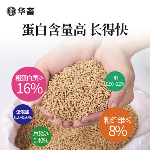 Hua livestock chicken feed, medium and large chicken pellet feed, rutin, eggs, chickens, ducks and geese, special chick opening feed premix, 1 bag, medium and large chicken feed, 20Jin, Jin is equal to 0.5kg