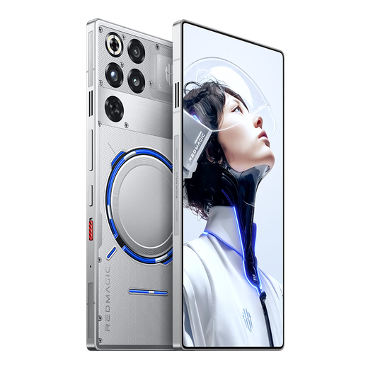 Nubia Red Magic 11Pro+ fifth generation Snapdragon 8 Extreme Edition liquid cooling wireless charging gaming phone Deuterium Front Transparent Silver Wings 16+512GB full Netcom official standard configuration