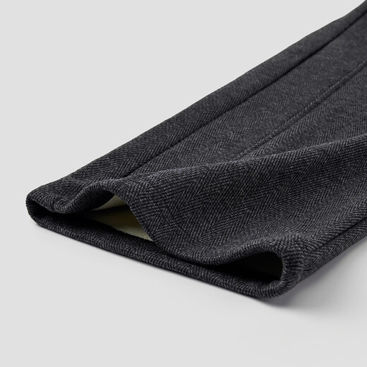 Disney Children's Autumn and Winter Wide Leg Pants Girls' Straight Pants Plus Velvet Thickened Women's Pants PBZPL3146 Dark Gray 160