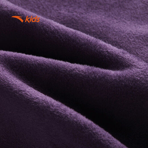 ANTA children's sweatshirt plus velvet to keep warm for older boys 2025 winter sweatshirt sports knitted hooded pullover 352541731